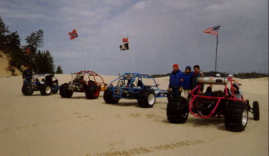 4 dune buggies